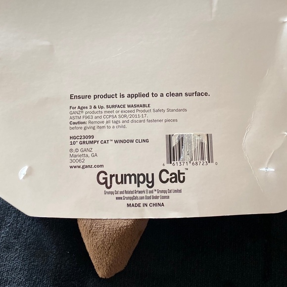 NEW Ganz Grumpy Cat Window Cling - Picture 5 of 5